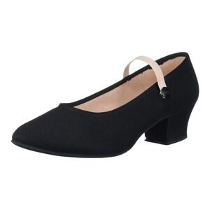 Bloch Tempo Black Canvas Mary Jane Tap Stage Dance‎ Shoes Women's 8.5M